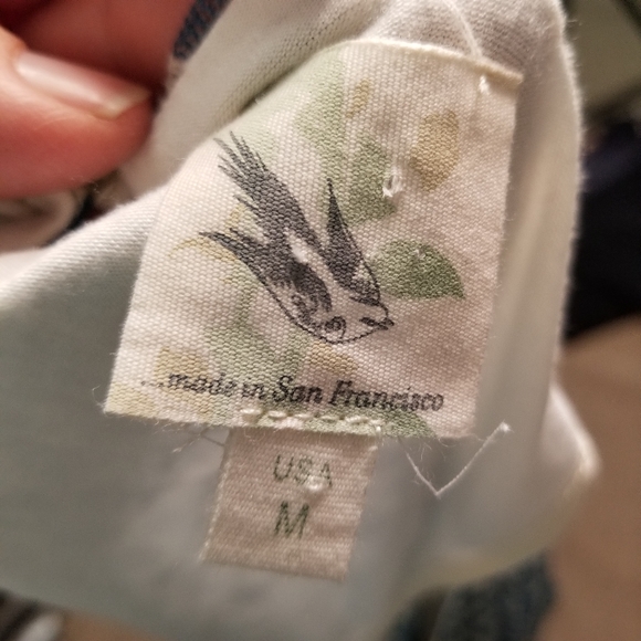 Anthropologie Weston Wear Frothed Small dot fit and flare Mini dress Size Medium - Picture 9 of 10